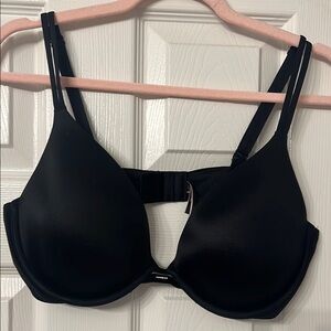 Victoria's Secret Black Bra with Keyhole Detail and Molded Cups